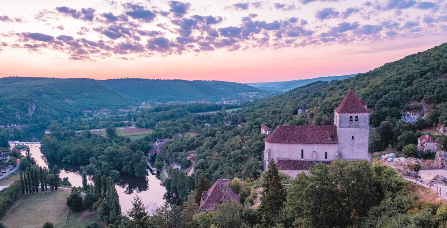 Pointe du jour à Saint-Cirq-Lapopie